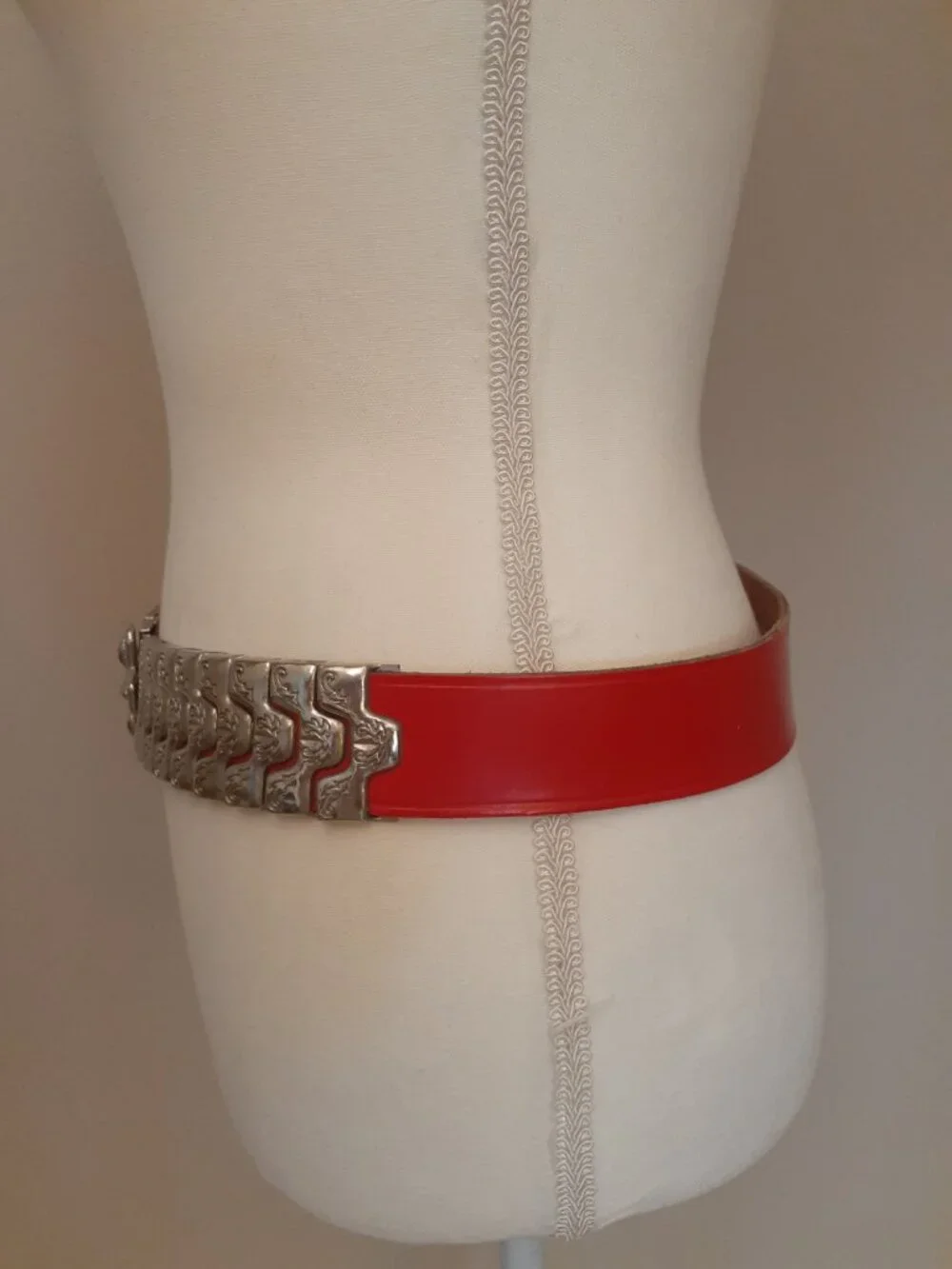 Vintage French Concho Panel Belt